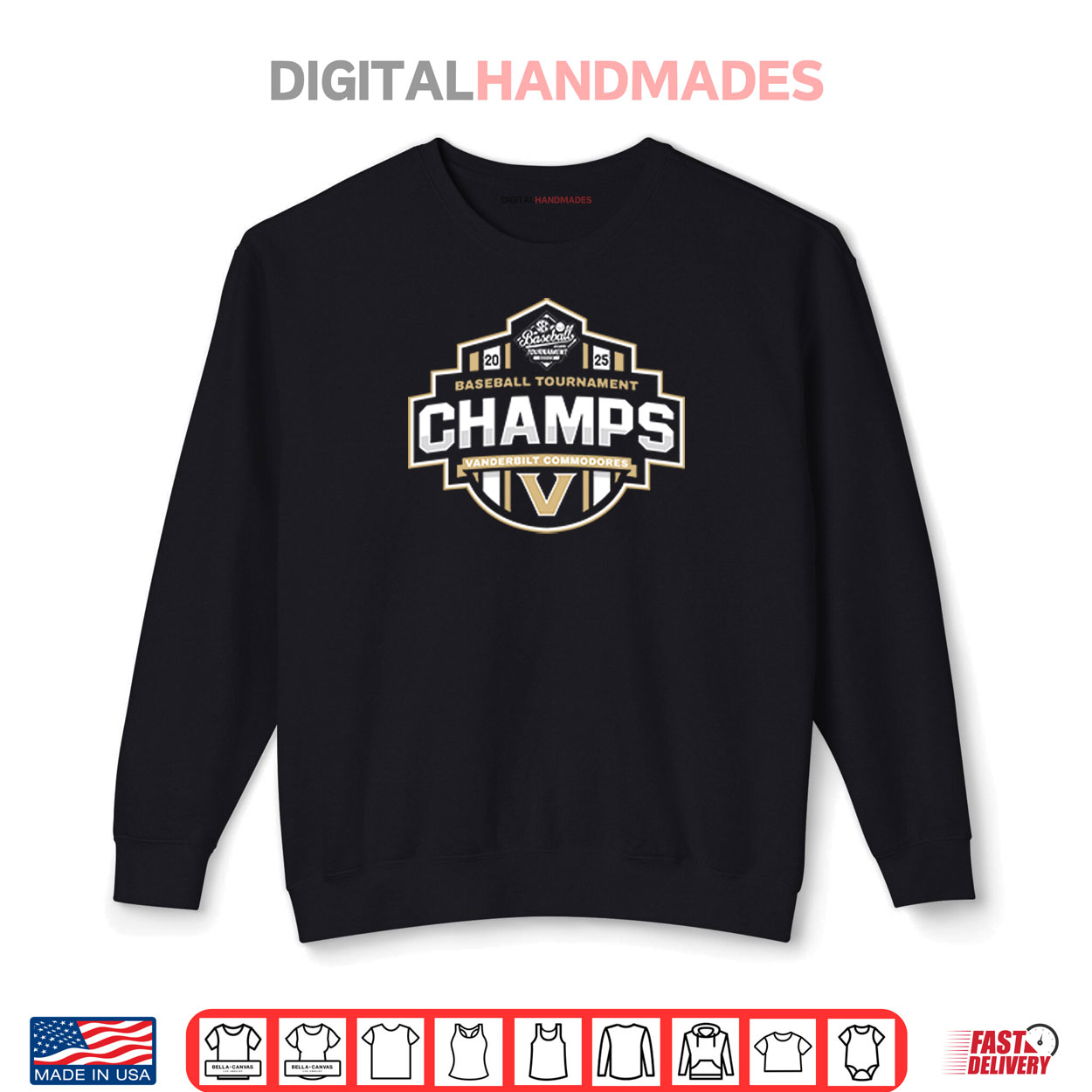 Vanderbilt Commodores Baseball SEC Champs 2025 Shirt Vanderbilt Commodores Baseball SEC Champs 2025 Shirt