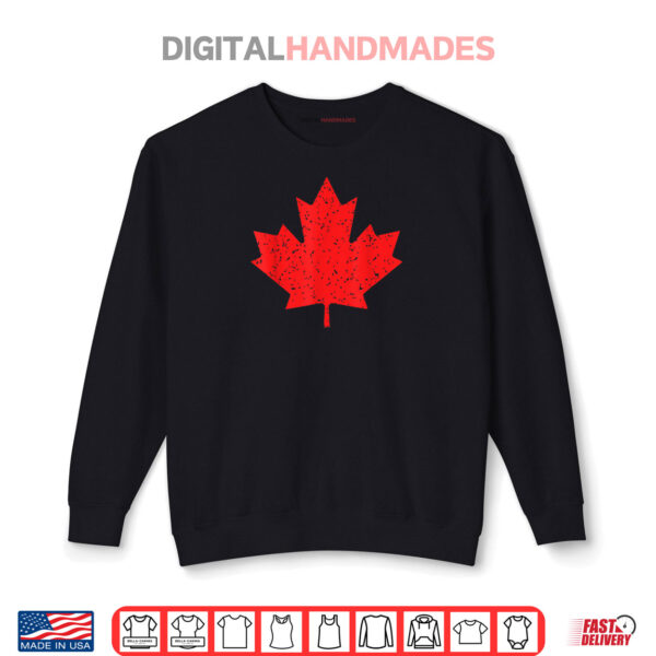 Vintage Retro Canadian Maple Leaf Red Maple Leaf Canada Day Shirt 1 Sweatshirt Vintage Retro Canadian Maple Leaf Red Maple Leaf Canada Day Shirt