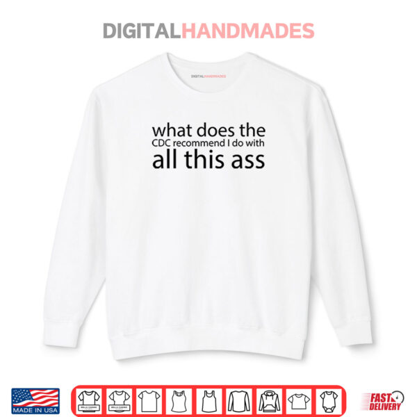 Sweatshirt What Does The CDC Recommend I Do With All This Ass Shirt