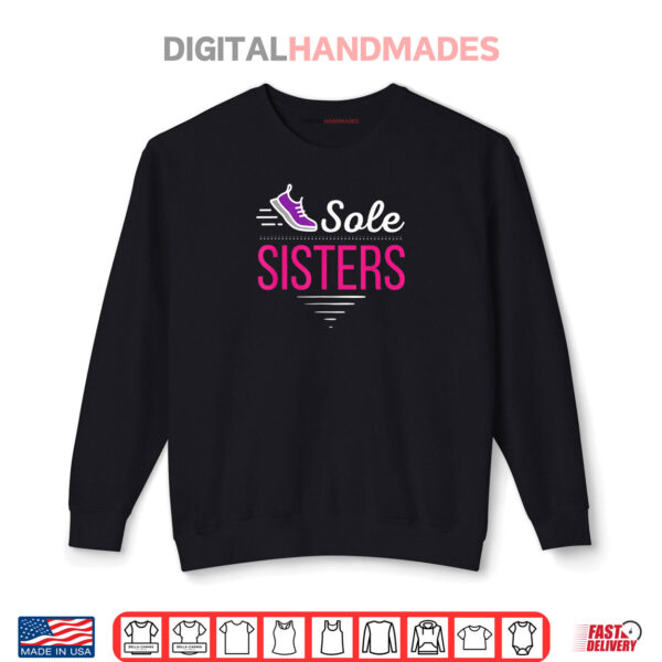 Sweatshirt Womens Running Sole Sisters Marathon Race Day Team Shirt