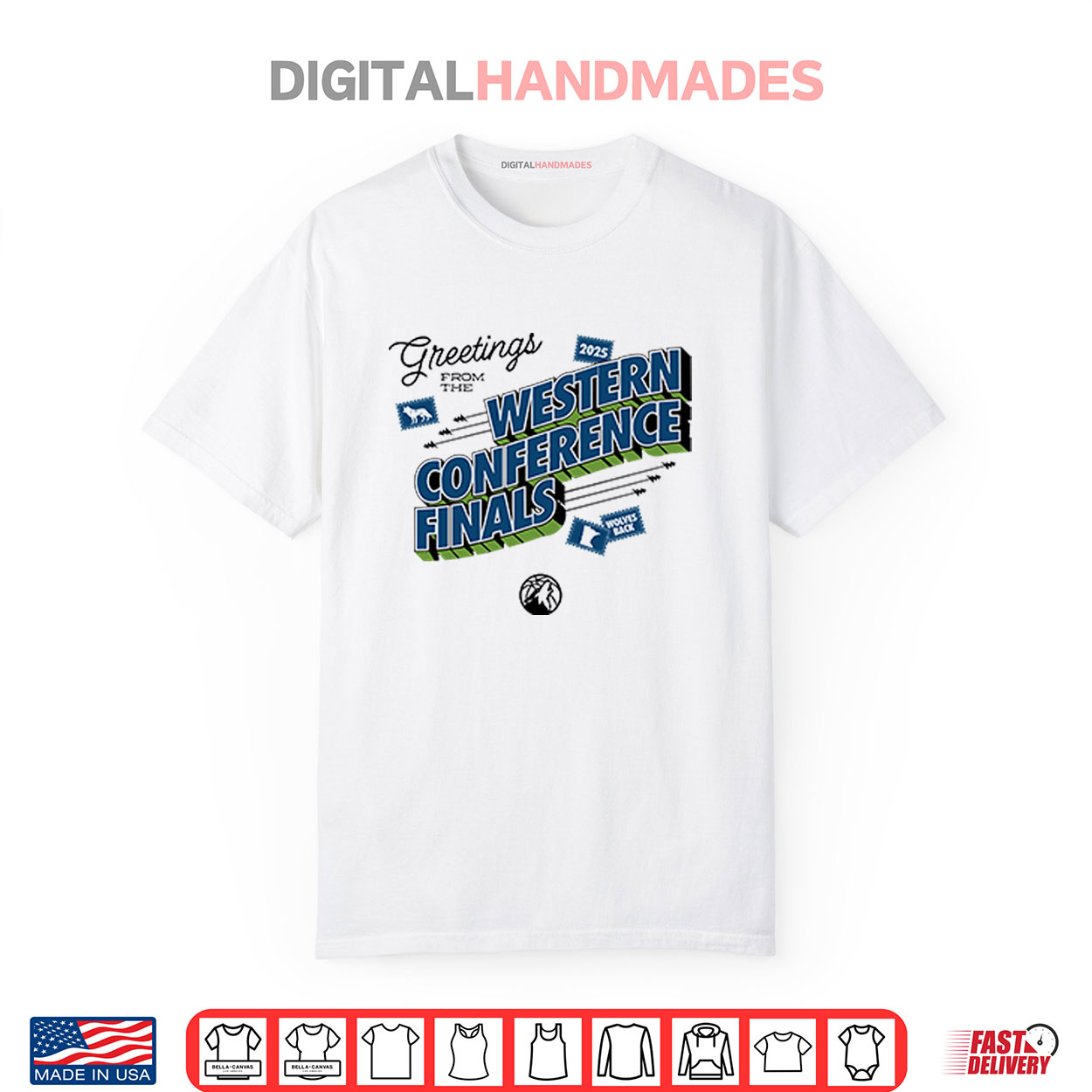 Timberwolves Greetings From The 2025 Western Conference Finals Shirt Timberwolves Greetings From The 2025 Western Conference Finals Shirt