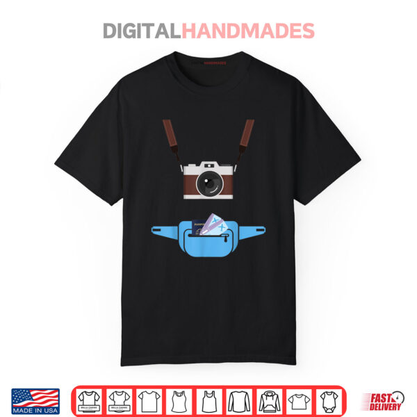 Tourist Spirit Day Camera Passport Fanny pack Shirt