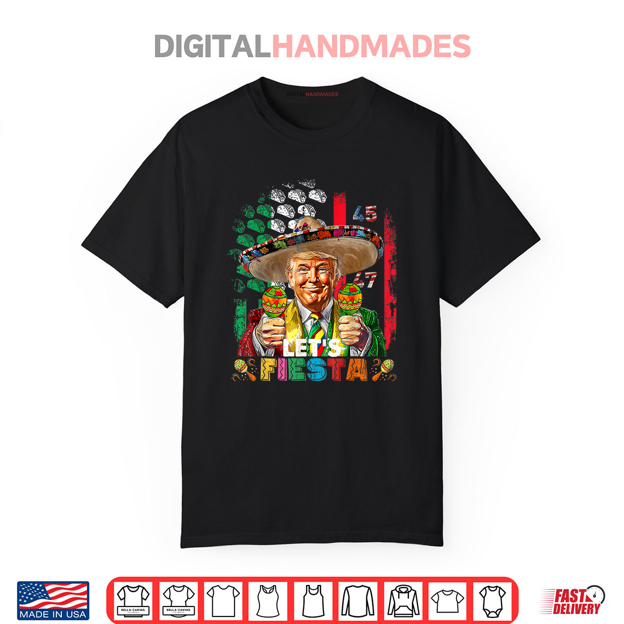Trump Taco Funny Mexican Trump Let’s Fiesta Shirt Trump Taco Funny Mexican Trump Let’s Fiesta Shirt