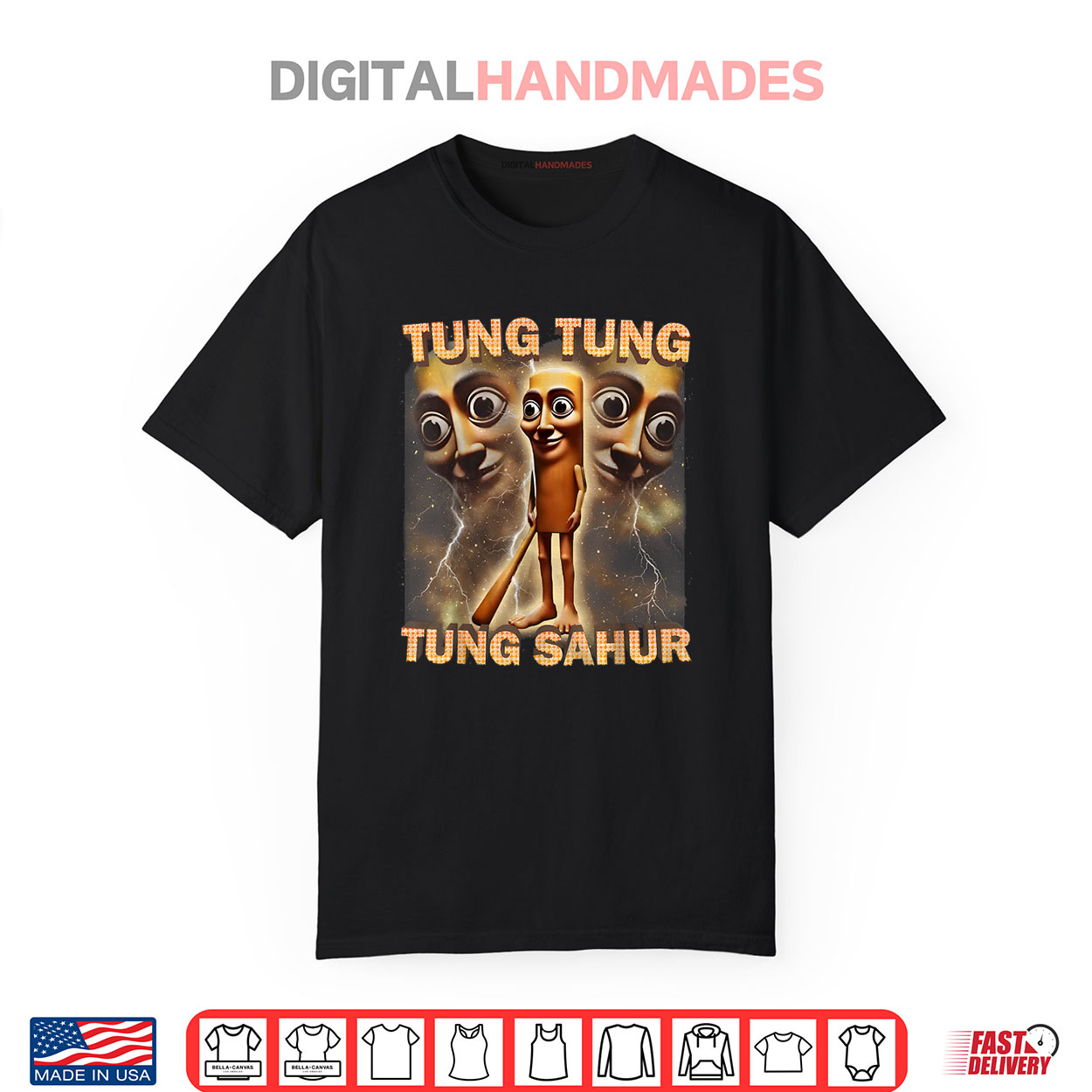 Tung Tung Tung Sahur Funny Meme Brainrot Humor Gen Z Shirt Tung Tung Tung Sahur Funny Meme Brainrot Humor Gen Z Shirt