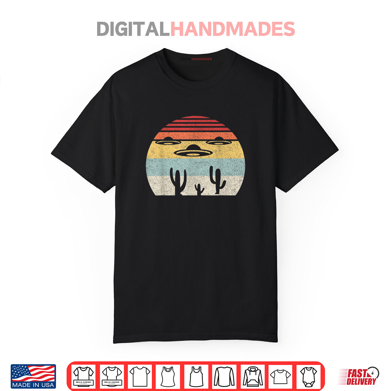 Vintage Retro UFO Alien Desert Shirt Vintage Retro UFO Alien Desert Shirt