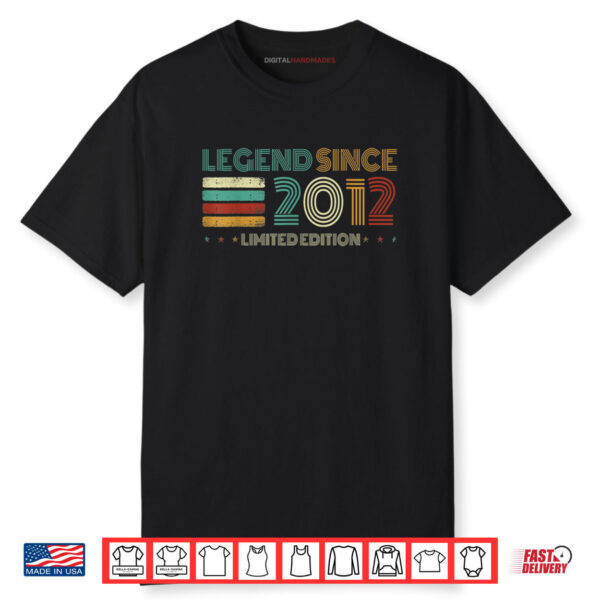 13 Years Old Legend Since 2012 13th Birthday Shirt
