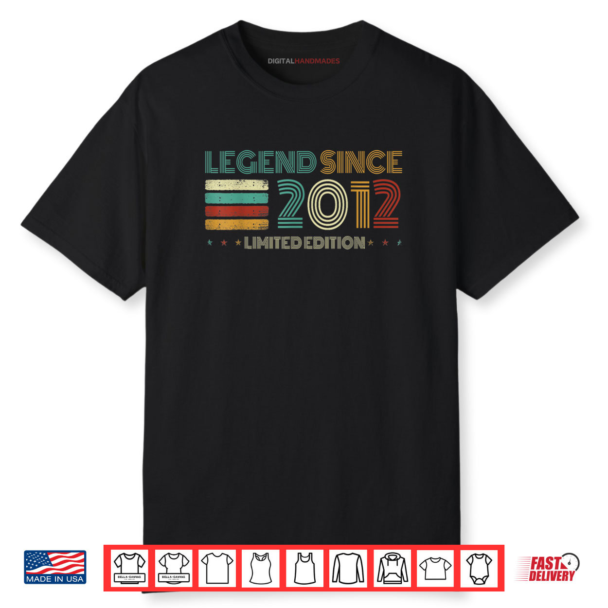 13 Years Old Legend Since 2012 13th Birthday Shirt 13 Years Old Legend Since 2012 13th Birthday Shirt