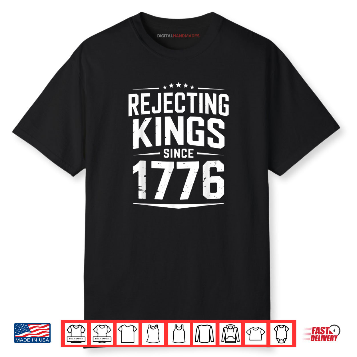 1776 No Kings USA Patriotic Independence Day Shirt 1776 No Kings USA Patriotic Independence Day Shirt
