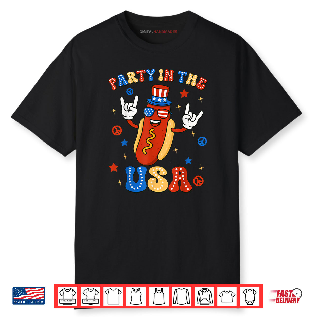 4th Of July Party In The USA HotDog Lover USA Flag Shirt 4th Of July Party In The USA HotDog Lover USA Flag Shirt