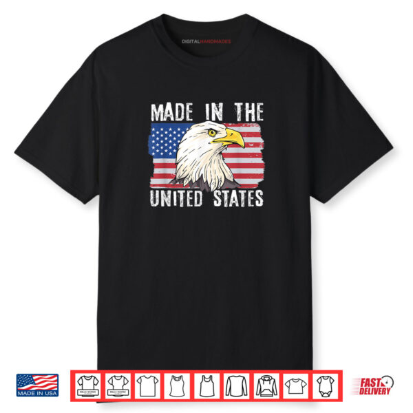 4th of July Independence Day USA Flag Bald Eagle Shirt