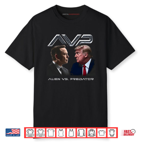 AVP Alien Vs Predator Trump Vs Elon Shirt