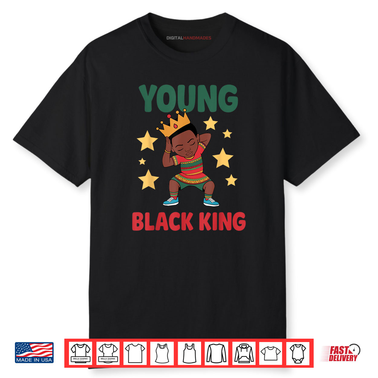 African King Art For Boys Men Afro African Print Kente Shirt