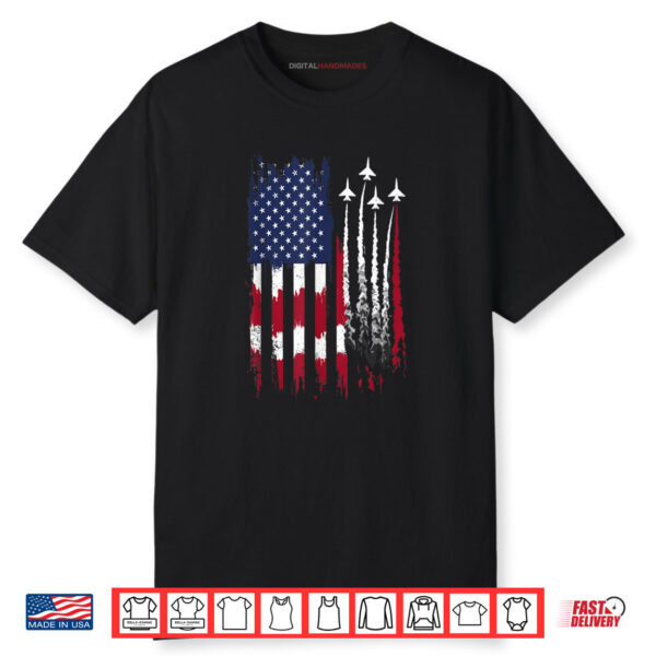 Air Force American Flag Patriotic Red White Blue 4th Of July Shirt