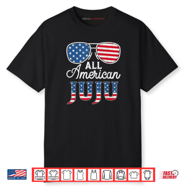 All American Juju 4th Of July USA Flag Sunglass Shirt