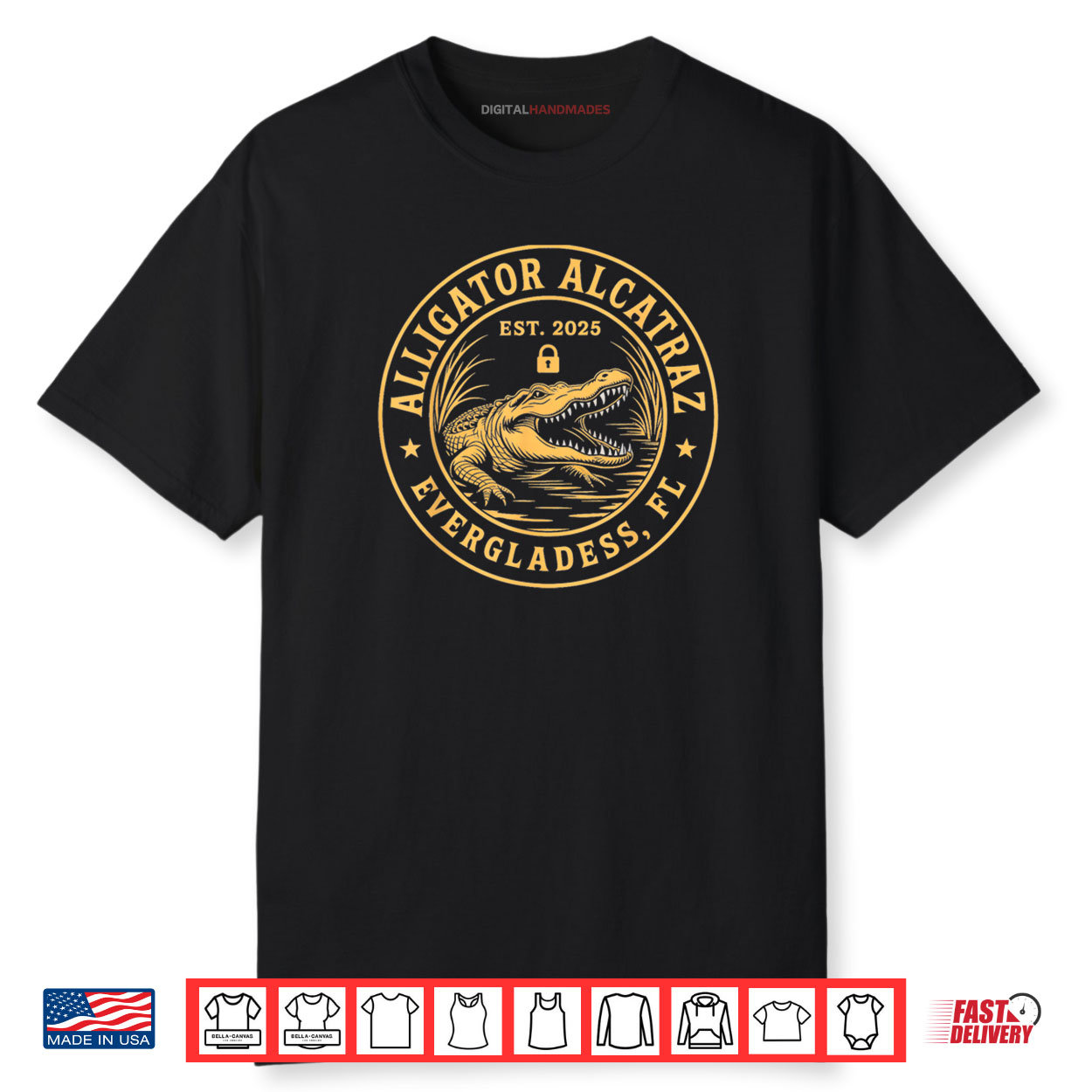 Alligator Alcatraz Florida Everglades Parody Shirt