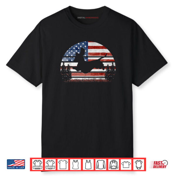 American Flag Dachshund Patriotic 4th Of July Weiner Lover Shirt