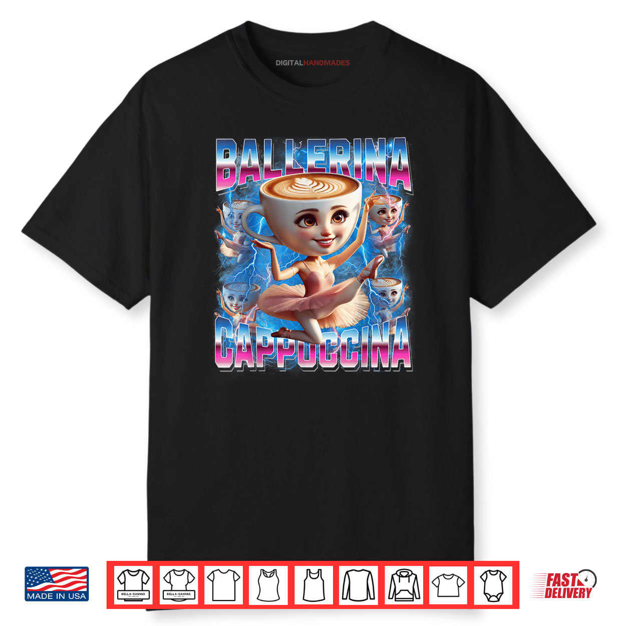 Ballerina Cappuccina Italian Brainrot Funny Gen Z Shirt