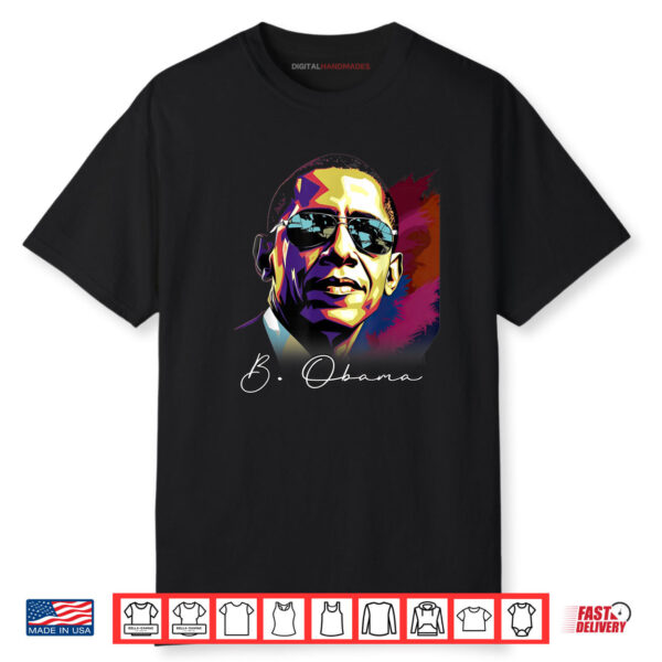 Barack Obama President Portrait Patriotic 4th Of July Shirt