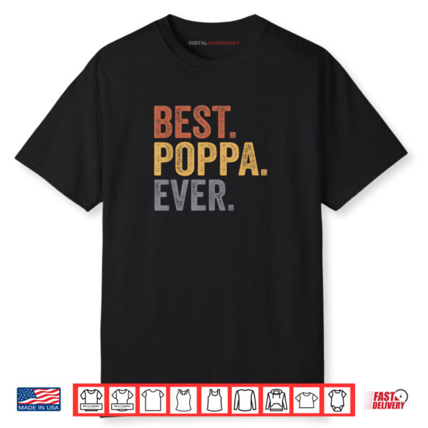 Best Poppa Ever Gifts From Grandkids Poppa Father’s Day Shirt