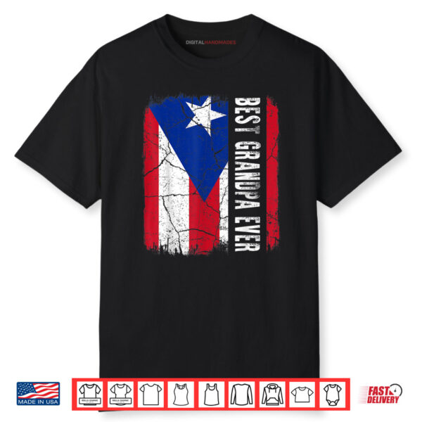 Best Puerto Rican Grandpa Ever Rico Grandpa Father’s Day Shirt