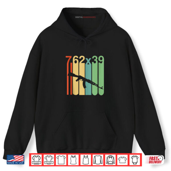 Black Hoodie Vintage Retro AK 47 7.62 2nd Amendment 4th of July Gift Shirt digitalhandmades