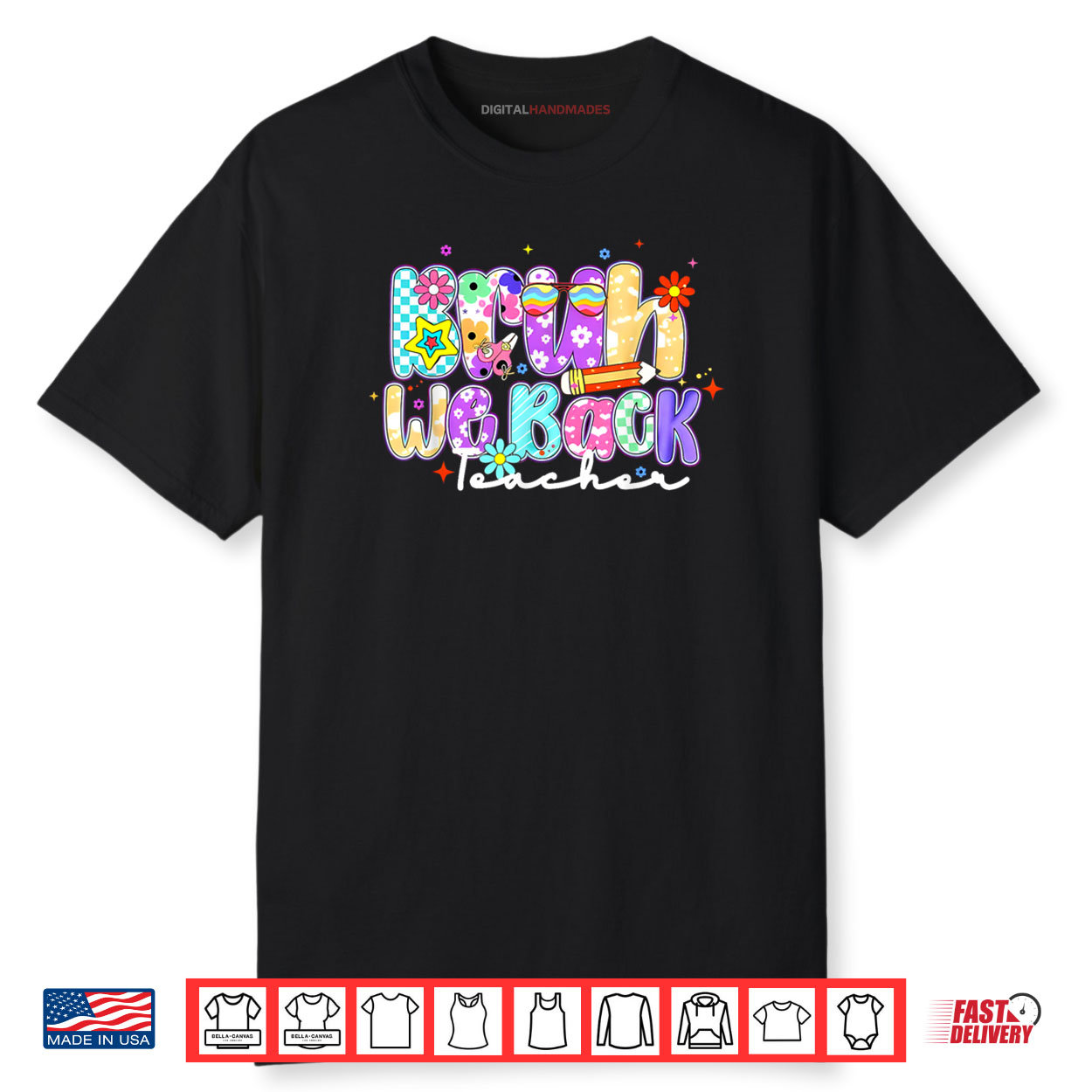 Bruh We Back Teachers First Day Of School Back To School Shirt