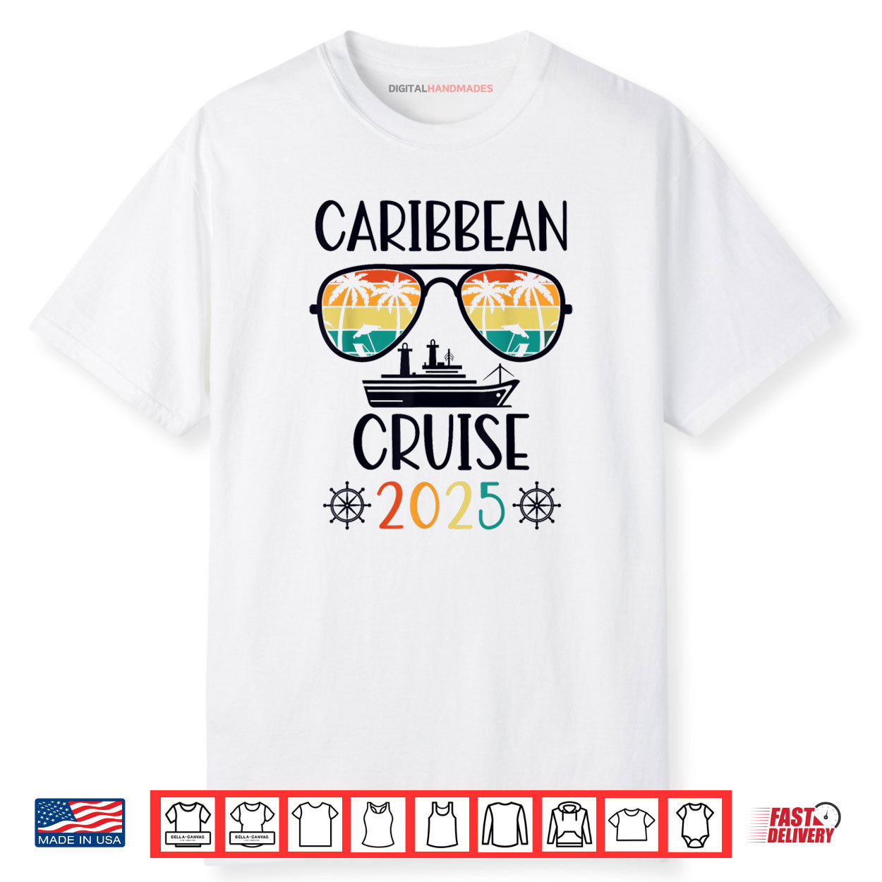 Caribbean Cruise 2025 Vacation Trip Matching Family Group Shirt