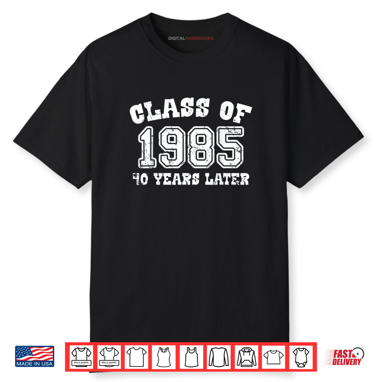 Class Of 1985 40 Years Later High School College Shirt
