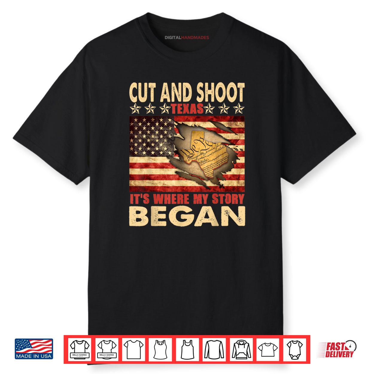 Cut And Shoot Texas USA Flag 4th Of July Shirt Cut And Shoot Texas USA Flag 4th Of July Shirt