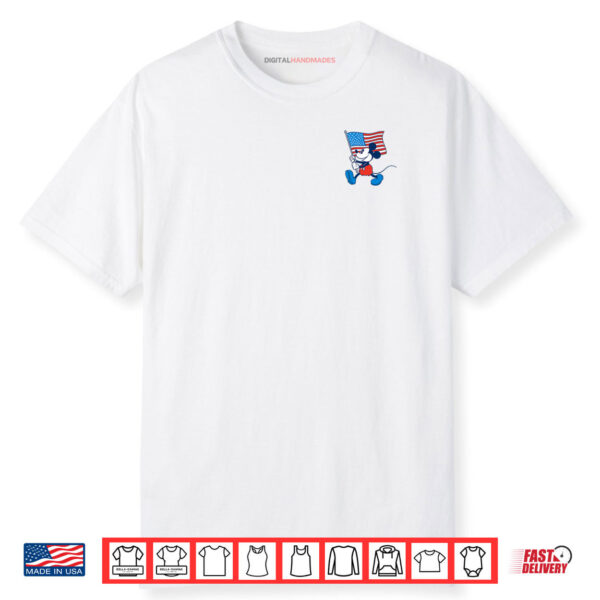 Disney Mickey And Friends 4th Of July Mickey Pocket Logo Shirt