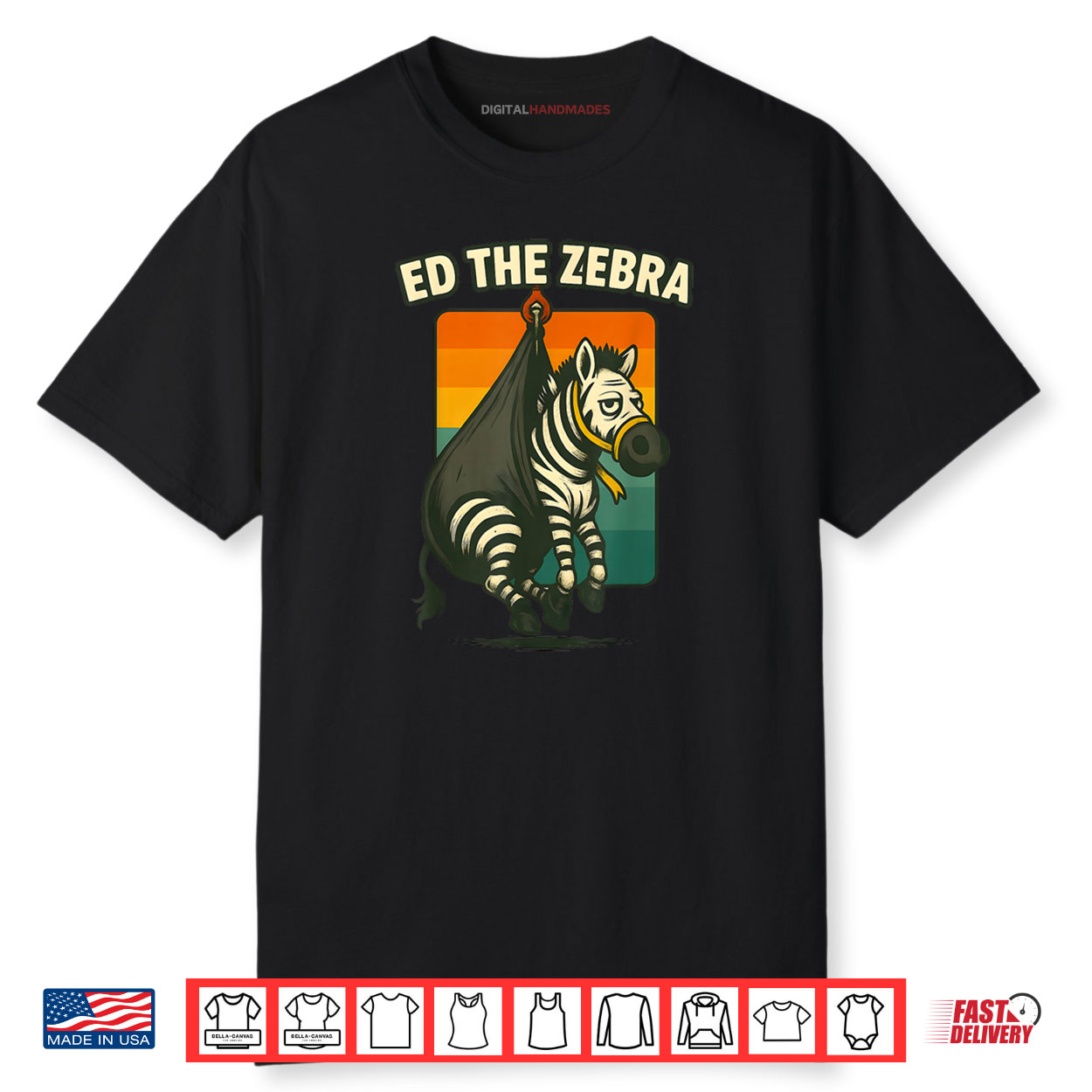 Ed The Zebra Captured Tee Funny Design Shirt