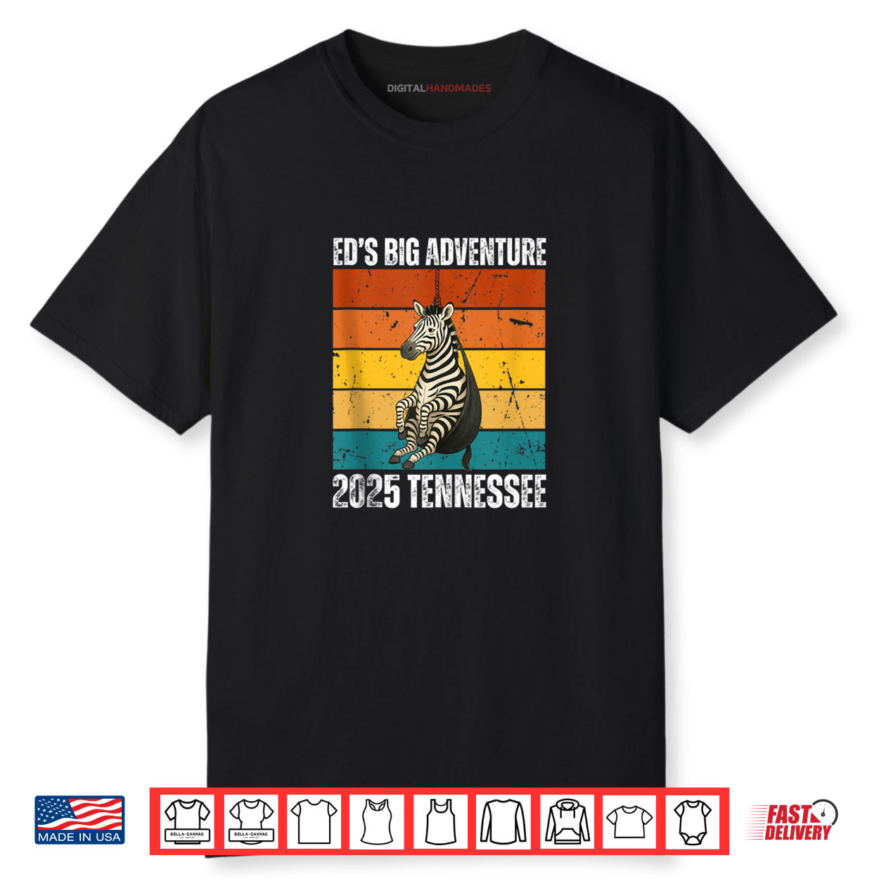 Ed The Zebra Tennessee Ed’s Big Adventure 2025 Shirt