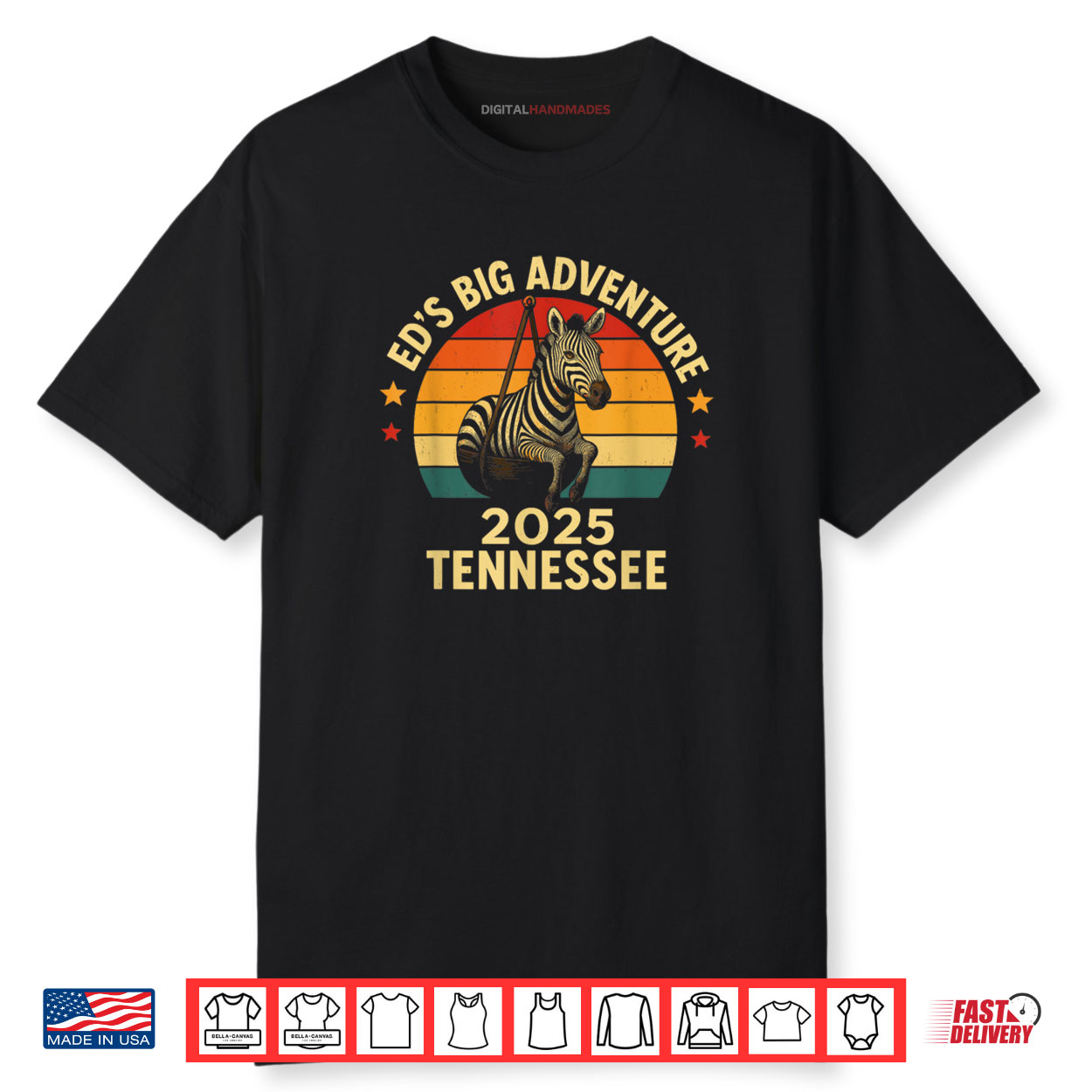 Ed’s Adventure Ed the Zebra Tennessee 2025 Shirt