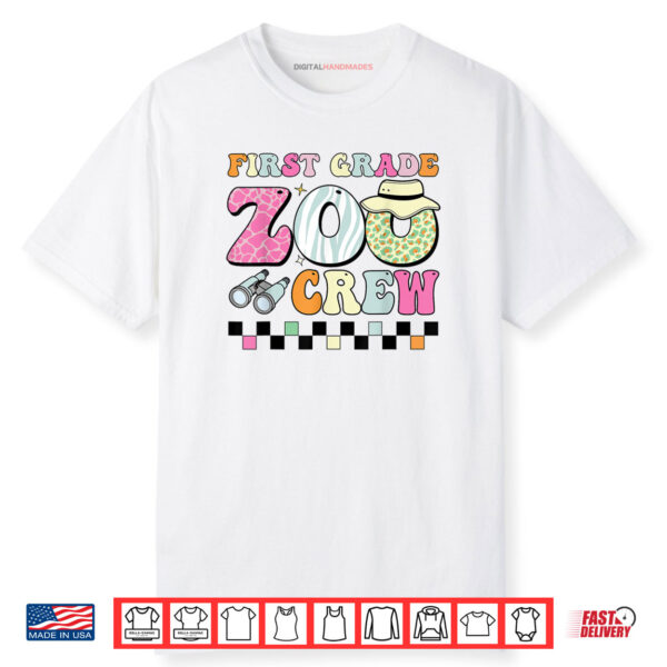 Field Zoo Trip For Teacher First Grade Crew Shirt