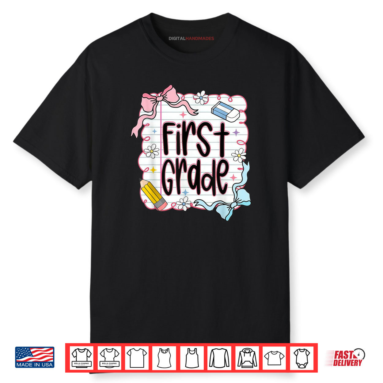 First Grade Back To School 1st Grade Teacher Student Shirt