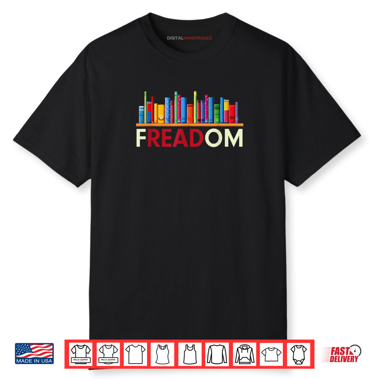 Freadom Anti Banned Books Read Banned Books Library Shirt