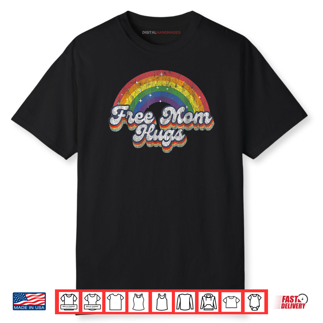 Free Mom Hugs Rainbow Heart LGBT Flag LGBT Pride Month Shirt Free Mom Hugs Rainbow Heart LGBT Flag LGBT Pride Month Shirt