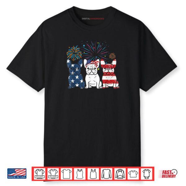 French Bulldog American Flag 4th Of July Independence Day Shirt