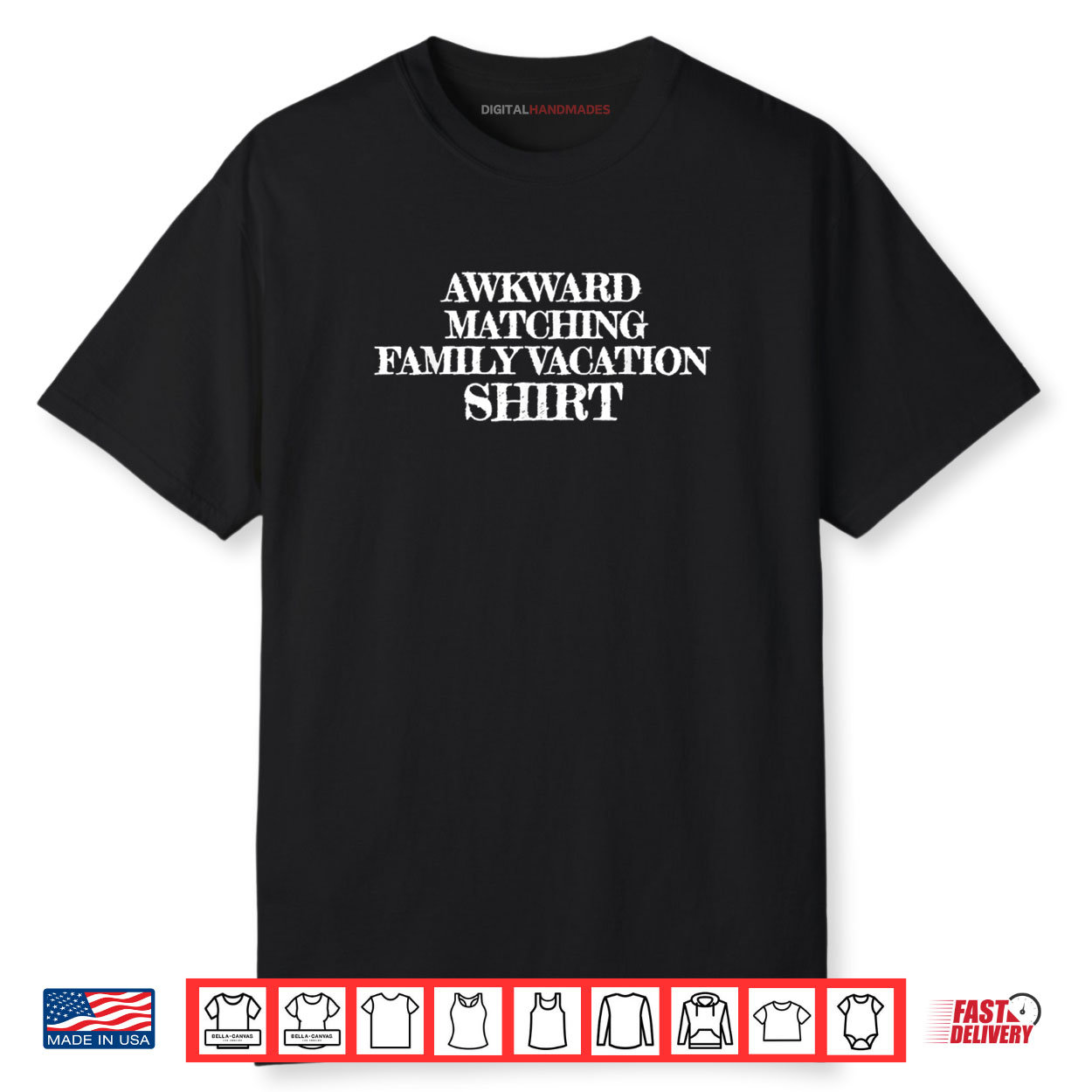 Funny Awkward Matching Family Vacation Group Shirt