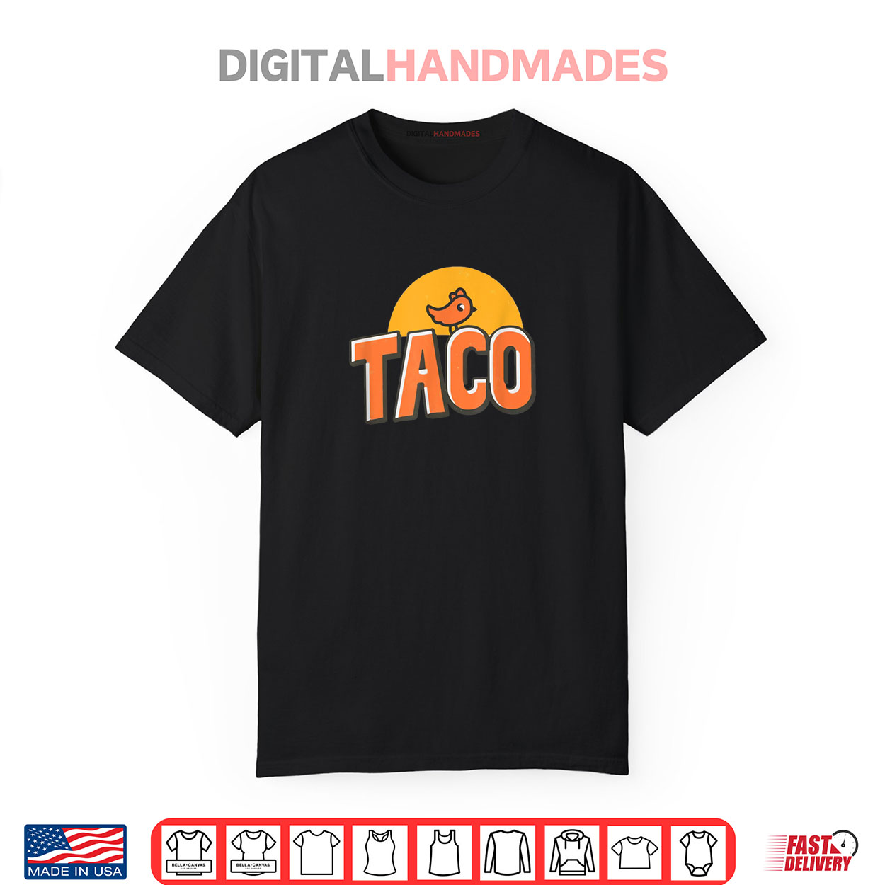 Funny Chicken Meme Trendy TACO Trump Always Chickens Out Shirt
