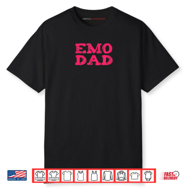 Funny Emo Dad Punk Goth Music Scene Father’s Day Shirt