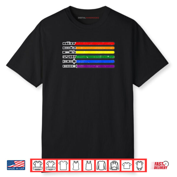 Funny Gay Saber Tee Rainbow LGBT Pride Month LGBTQ Shirt