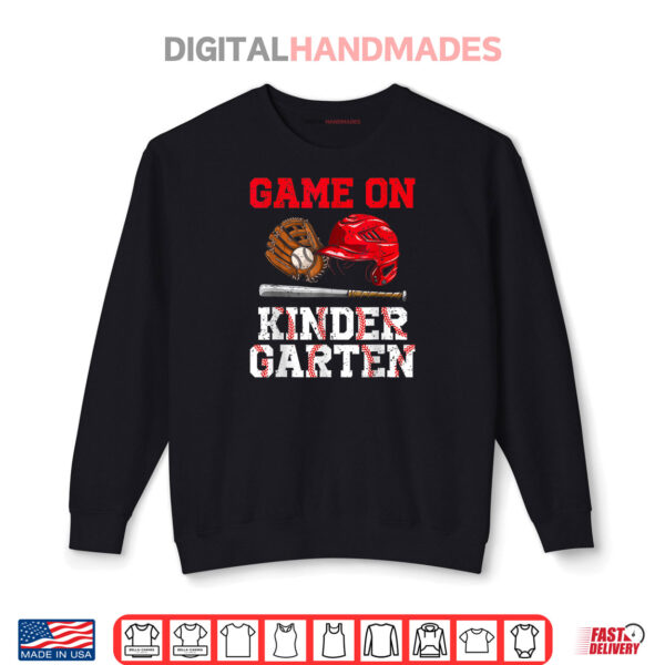Game Kindergarten Baseball On Back To School Student Shirt