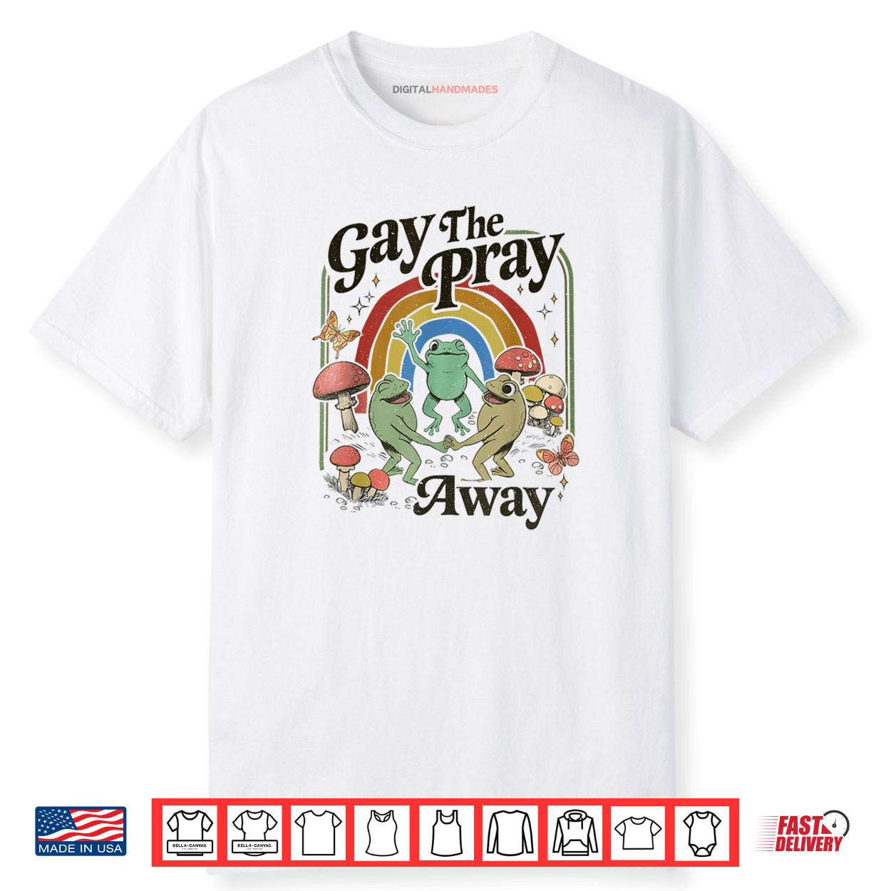 Gay The Pray Away Retro Cottagecore Frog And Toad Shirt Gay The Pray Away Retro Cottagecore Frog And Toad Shirt