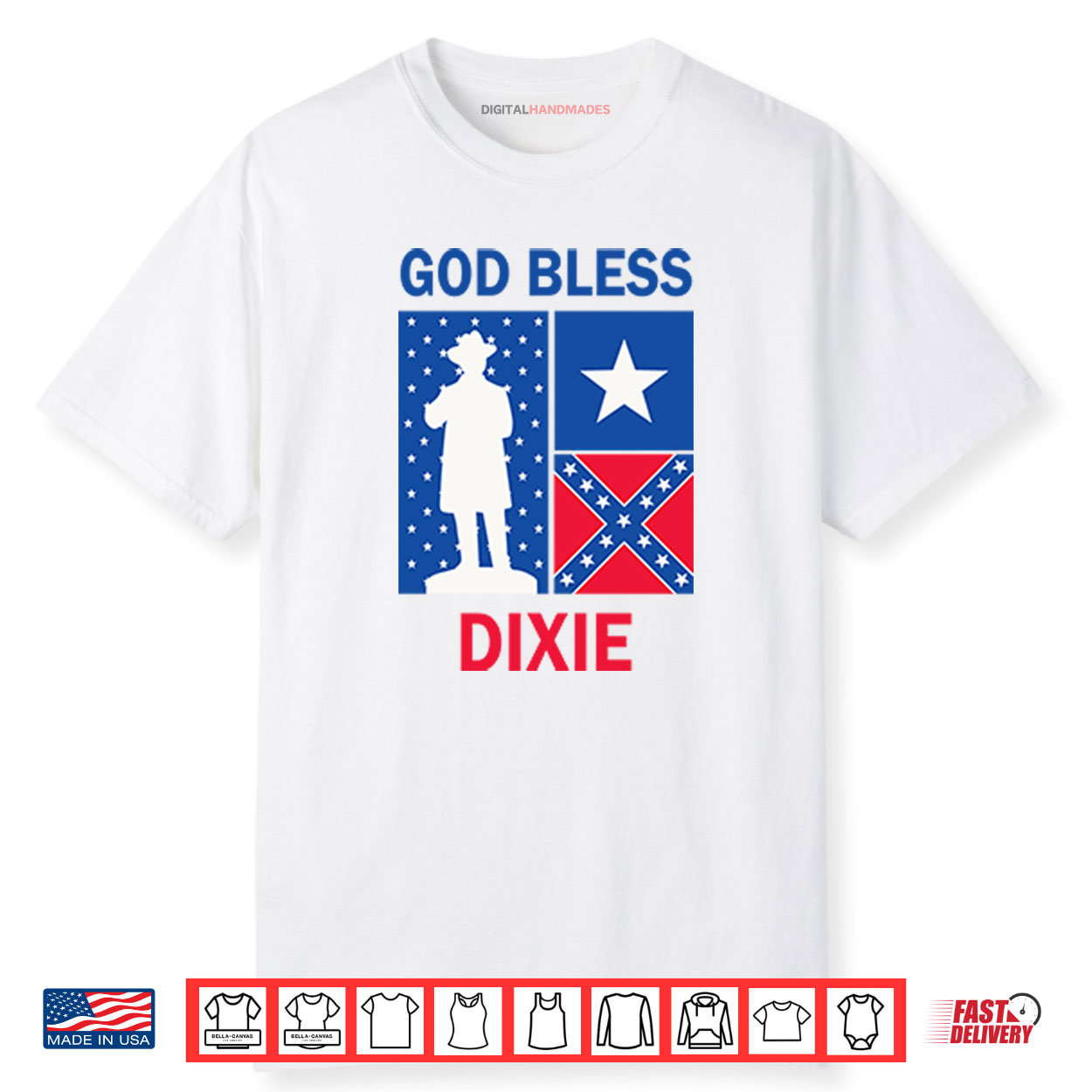 God Bless Dixie The Southern Soldier Shirt