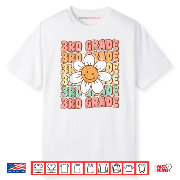 Groovy 3rd Grade Back To School First Day of Third Grade Shirt