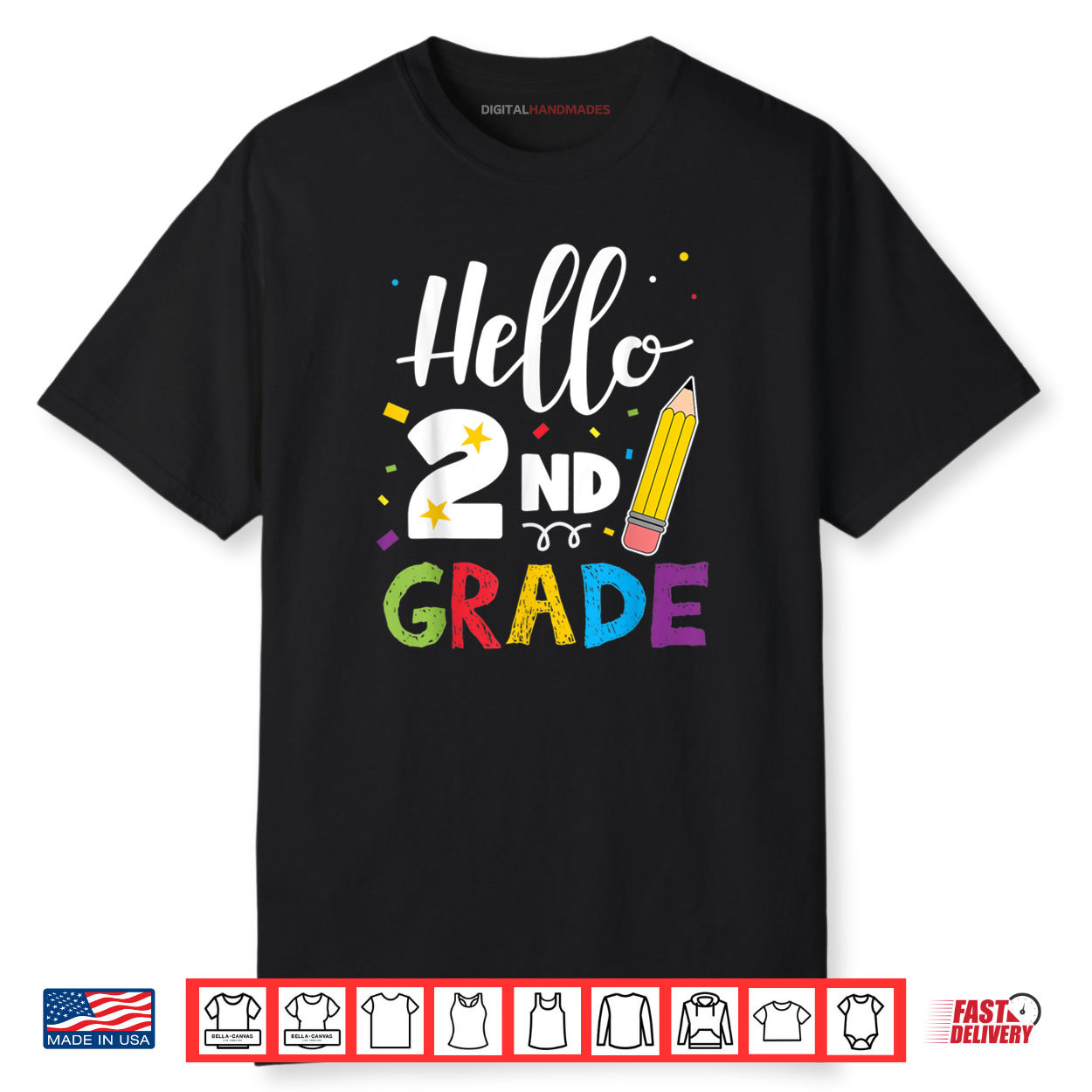 Hello 2nd Grade Back To School Teachers Shirt Hello 2nd Grade Back To School Teachers Shirt