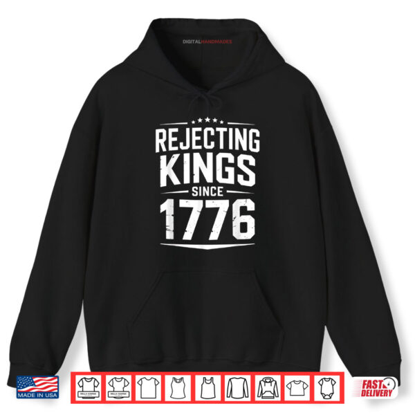 Faux King Joke No Kings Day Shirt 1 Hoodie 1776 No Kings USA Patriotic Independence Day Shirt