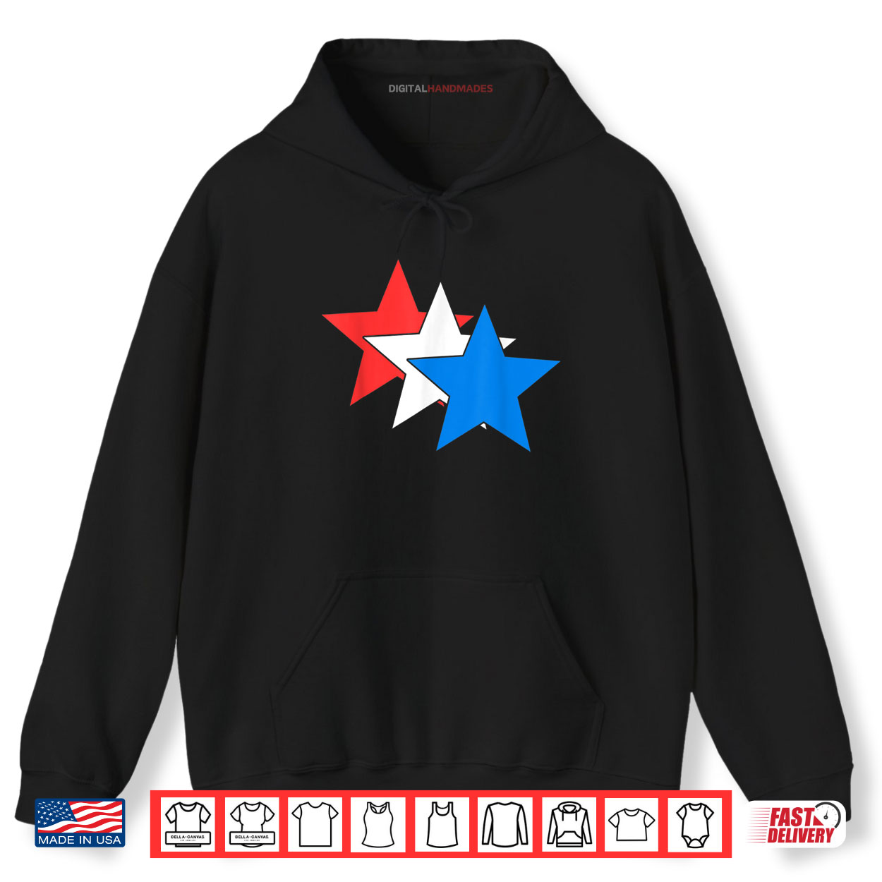 3 Three Stars American USA Fourth 4th of July Shirt 3 Three Stars American USA Fourth 4th of July Shirt