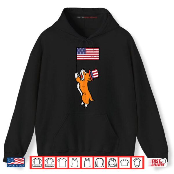 4th Of July Corgi Dog US Flag Patriotic Pet Shirt 2 Hoodie 4th Of July Corgi Dog US Flag Patriotic Pet Shirt